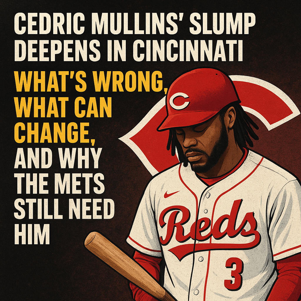 Cedric Mullins’ Slump Deepens in Cincinnati What’s Wrong, What Can Change, and Why the Mets Still Need Him